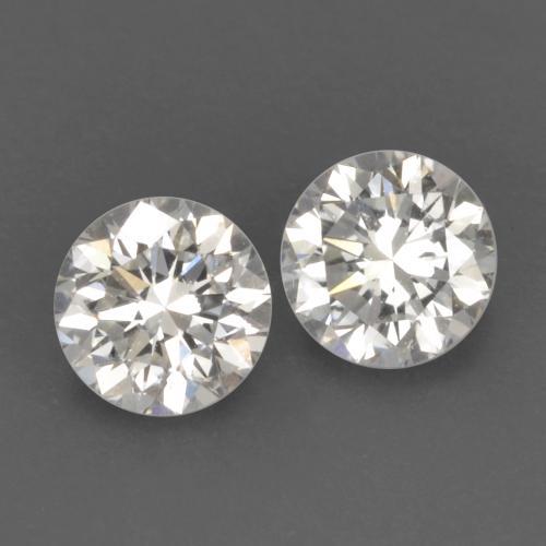Pedras preciosas de diamante branco natural de 0,20 ct, corte redondo, VVS-VS