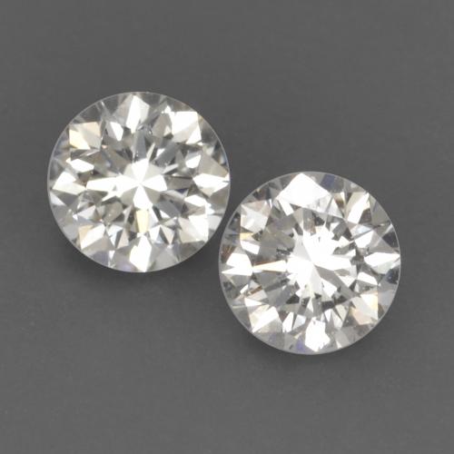 Pedras preciosas de diamante branco natural de 0,20 ct, corte redondo, VVS-VS