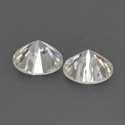 Pedras preciosas de diamante branco natural de 0,20 ct, corte redondo, VVS-VS