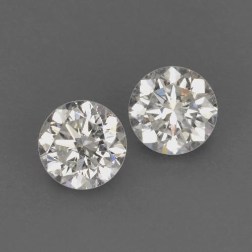 Pedras preciosas de Diamante branco quente natural de 0.13 ct, Corte Redondo, VVS-VS