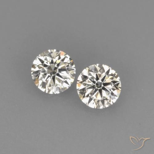 0.18ctw Natural J Diamante, Redondo, VVS-VS