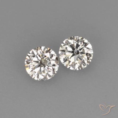 Pedras preciosas de Diamante J natural de 0.18 ct, Redondo, VVS-VS
