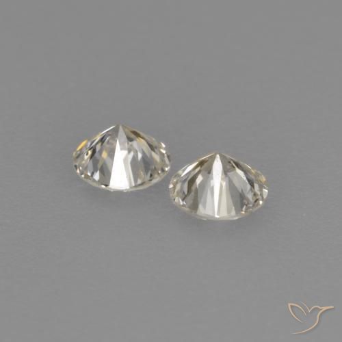 Pedras preciosas de Diamante J natural de 0.18 ct, Redondo, VVS-VS