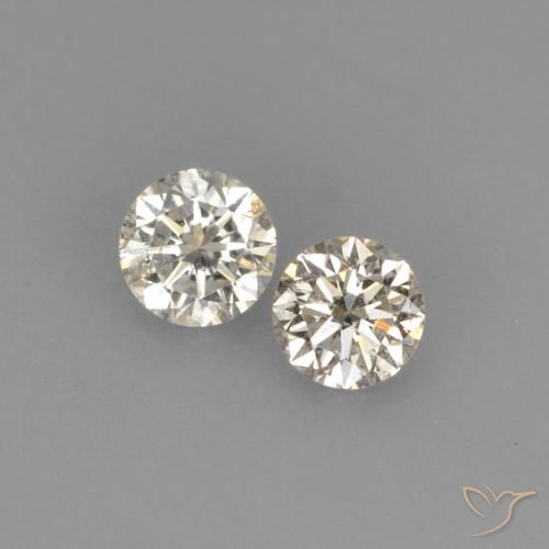 0.17ctw Natural L Diamante, Redondo, VVS-VS
