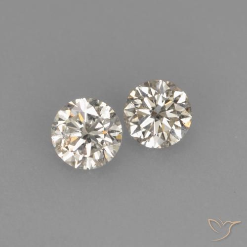 Pedras preciosas de Diamante L natural de 0.17 ct, Redondo, VVS-VS