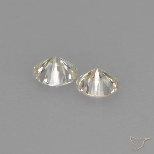 Pedras preciosas de Diamante L natural de 0.17 ct, Redondo, VVS-VS