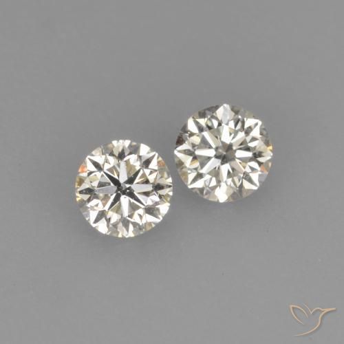 Pedras preciosas de Diamante K natural de 0.18 ct, Redondo, VVS-VS