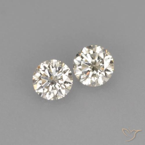 Pedras preciosas de Diamante J natural de 0.16 ct, Redondo, VVS-VS