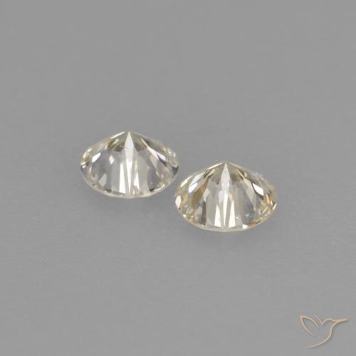 Pedras preciosas de Diamante J natural de 0.16 ct, Redondo, VVS-VS