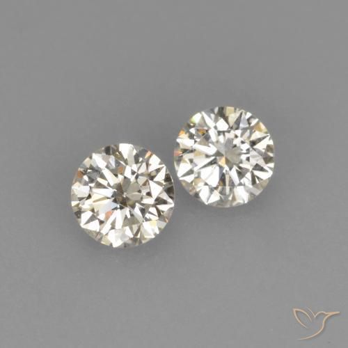 Pedras preciosas de Diamante J natural de 0.20 ct, Redondo, VVS-VS