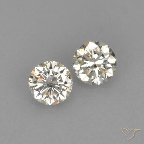 Pedras preciosas de Diamante L natural de 0.20 ct, Redondo, VVS-VS