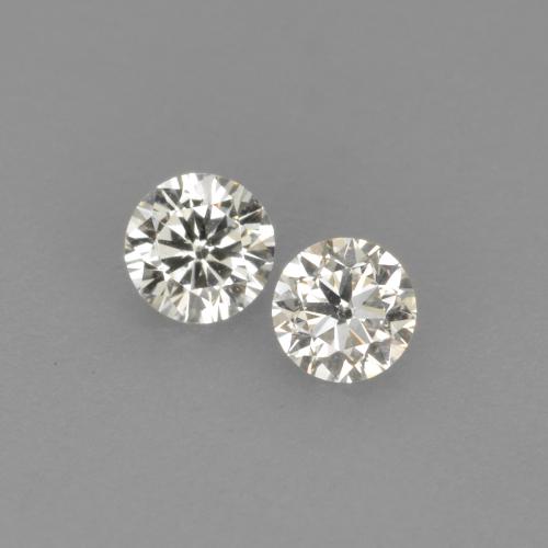 Pedras preciosas de diamante branco natural de 0,14 ct, corte redondo, VVS-VS