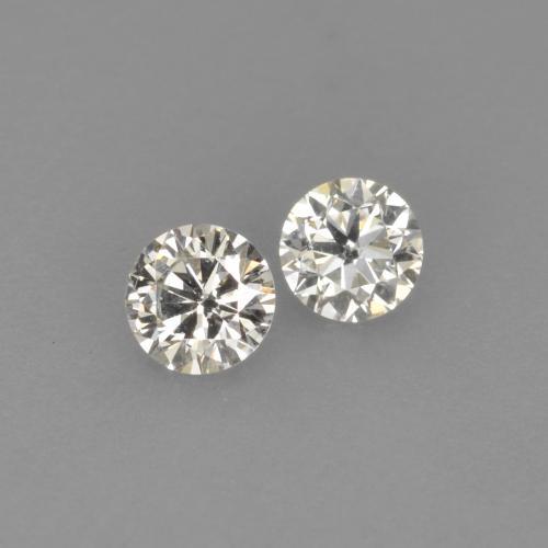 Pedras preciosas de diamante branco natural de 0,14 ct, corte redondo, VVS-VS