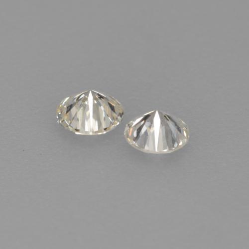 Pedras preciosas de diamante branco natural de 0,14 ct, corte redondo, VVS-VS