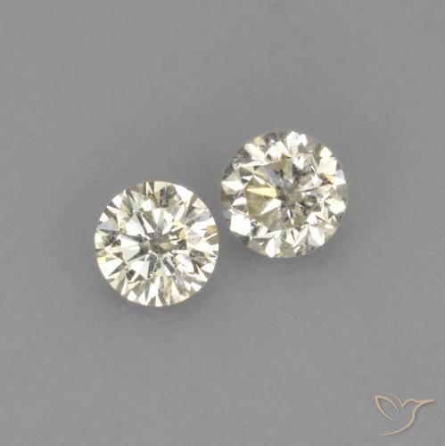 Pedras preciosas de Diamante L natural de 0.19 ct, Redondo, VVS-VS