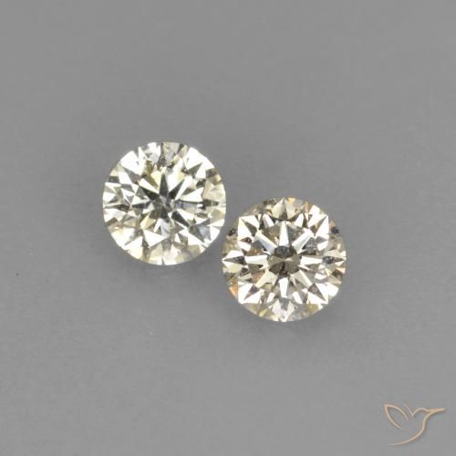 Pedras preciosas de diamante branco natural de 0,15 ct, corte redondo, VVS-VS