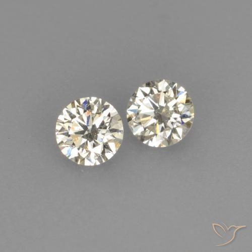 Pedras preciosas de diamante branco natural de 0,15 ct, corte redondo, VVS-VS