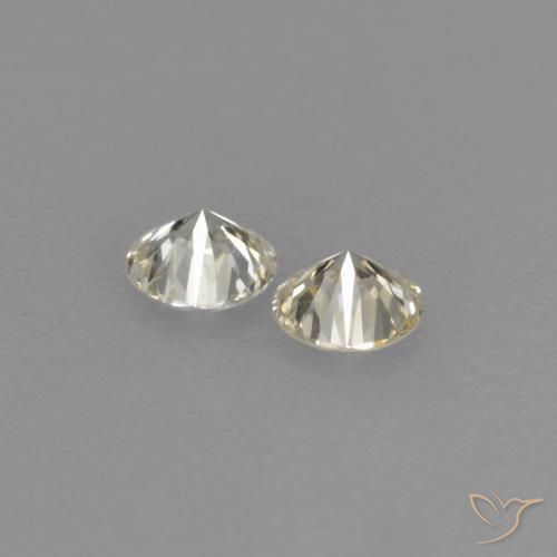 Pedras preciosas de diamante branco natural de 0,15 ct, corte redondo, VVS-VS