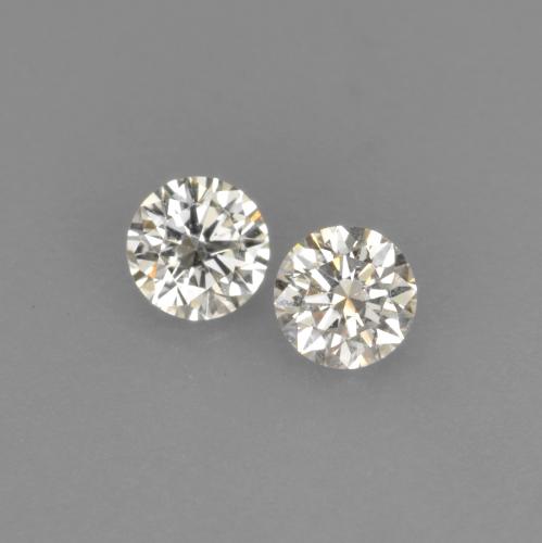Pedras preciosas de Diamante branco quente natural de 0.15 ct, Corte Redondo, VVS-VS
