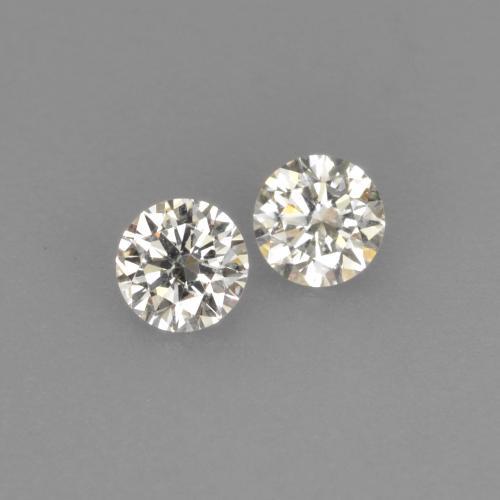 Pedras preciosas de Diamante branco quente natural de 0.15 ct, Corte Redondo, VVS-VS