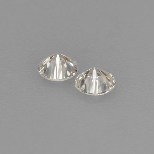 Pedras preciosas de Diamante branco quente natural de 0.15 ct, Corte Redondo, VVS-VS