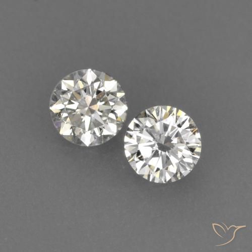 Pedras preciosas de Diamante J natural de 0.14 ct, Redondo, VVS-VS