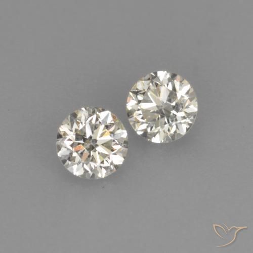Pedras preciosas de Diamante L natural de 0.18 ct, Redondo, VVS-VS