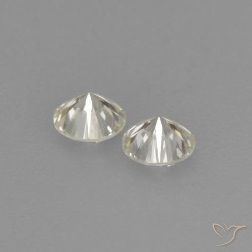 Pedras preciosas de Diamante L natural de 0.18 ct, Redondo, VVS-VS