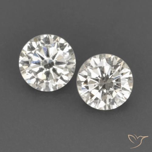 0.14ctw Natural H Diamante, Redondo, VVS-VS