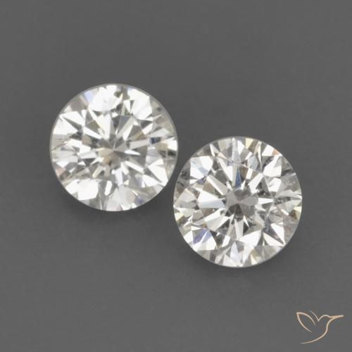 Pedras preciosas de Diamante H natural de 0.14 ct, Redondo, VVS-VS