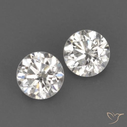 Pedras preciosas de Diamante H natural de 0.17 ct, Redondo, VVS-VS