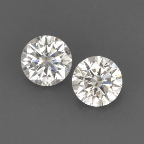 Pedras preciosas de diamante branco natural de 0,13 ct, corte redondo, VVS-VS