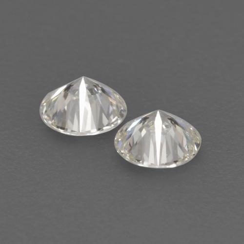Pedras preciosas de diamante branco natural de 0,13 ct, corte redondo, VVS-VS