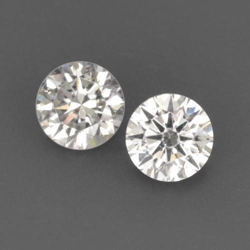 Pedras preciosas de Diamante branco quente natural de 0.13 ct, Corte Redondo, VVS-VS