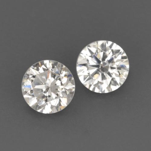 Pedras preciosas de Diamante branco quente natural de 0.13 ct, Corte Redondo, VVS-VS