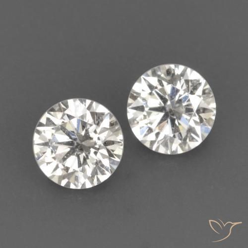 Pedras preciosas de Diamante J natural de 0.14 ct, Redondo, VVS-VS