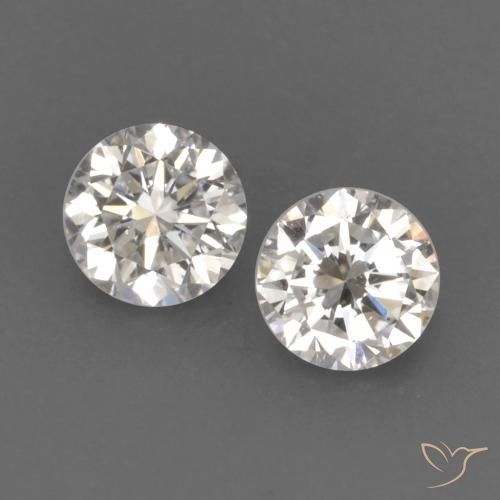 Pedras preciosas de Diamante H natural de 0.16 ct, Redondo, VVS-VS