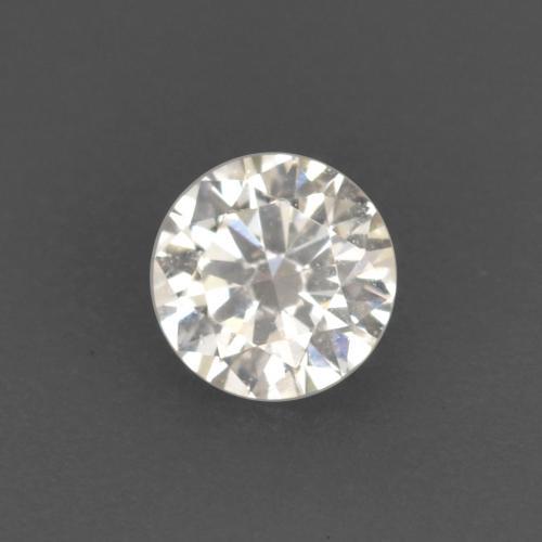 Diamante branco natural 0,09ct, corte redondo, VVS-VS