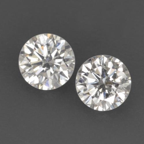 Pedras preciosas de diamante branco natural de 0,13 ct, corte redondo, VVS-VS