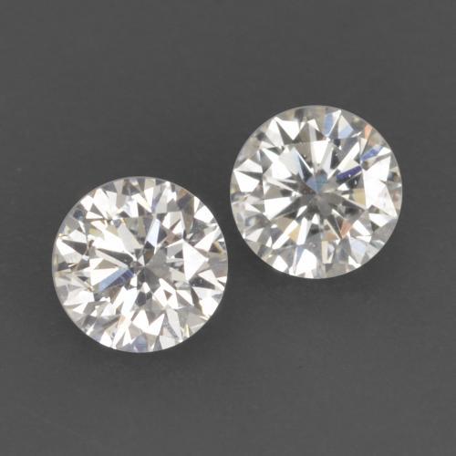 Pedras preciosas de diamante branco natural de 0,13 ct, corte redondo, VVS-VS
