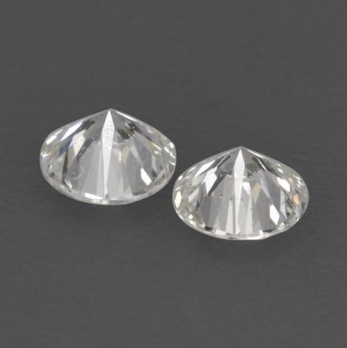 Pedras preciosas de diamante branco natural de 0,13 ct, corte redondo, VVS-VS