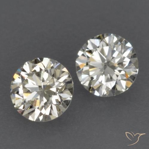 Pedras preciosas de Diamante J natural de 0.16 ct, Redondo, VVS-VS