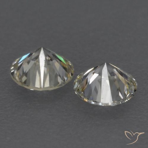 Pedras preciosas de Diamante J natural de 0.16 ct, Redondo, VVS-VS