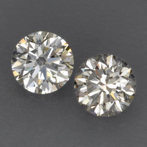Pedras preciosas de diamante branco natural de 0,15 ct, corte redondo, VVS-VS