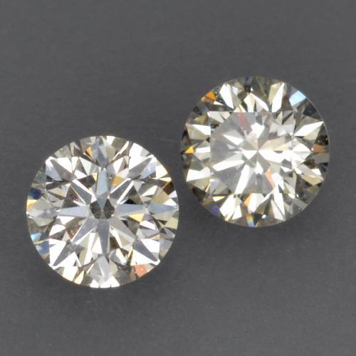 Pedras preciosas de diamante branco natural de 0,15 ct, corte redondo, VVS-VS