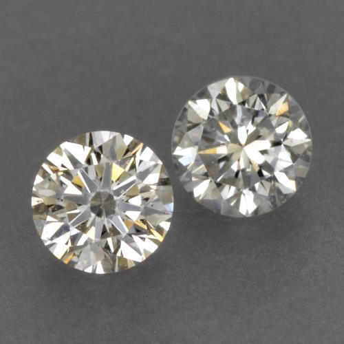Pedras preciosas de diamante branco natural de 0,15 ct, corte redondo, VVS-VS