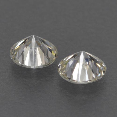 Pedras preciosas de diamante branco natural de 0,15 ct, corte redondo, VVS-VS
