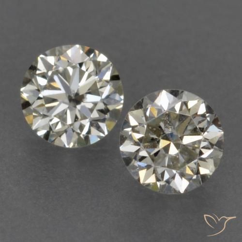 0.17ctw Natural K Diamante, Redondo, VVS-VS
