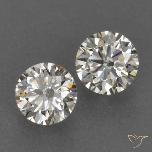 Pedras preciosas de Diamante J natural de 0.14 ct, Redondo, VVS-VS