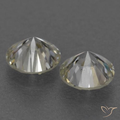 Pedras preciosas de Diamante K natural de 0.20 ct, Redondo, VVS-VS